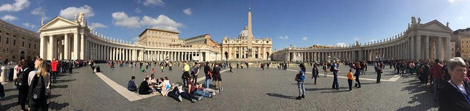 St. Peter's Square in Rome, Italy